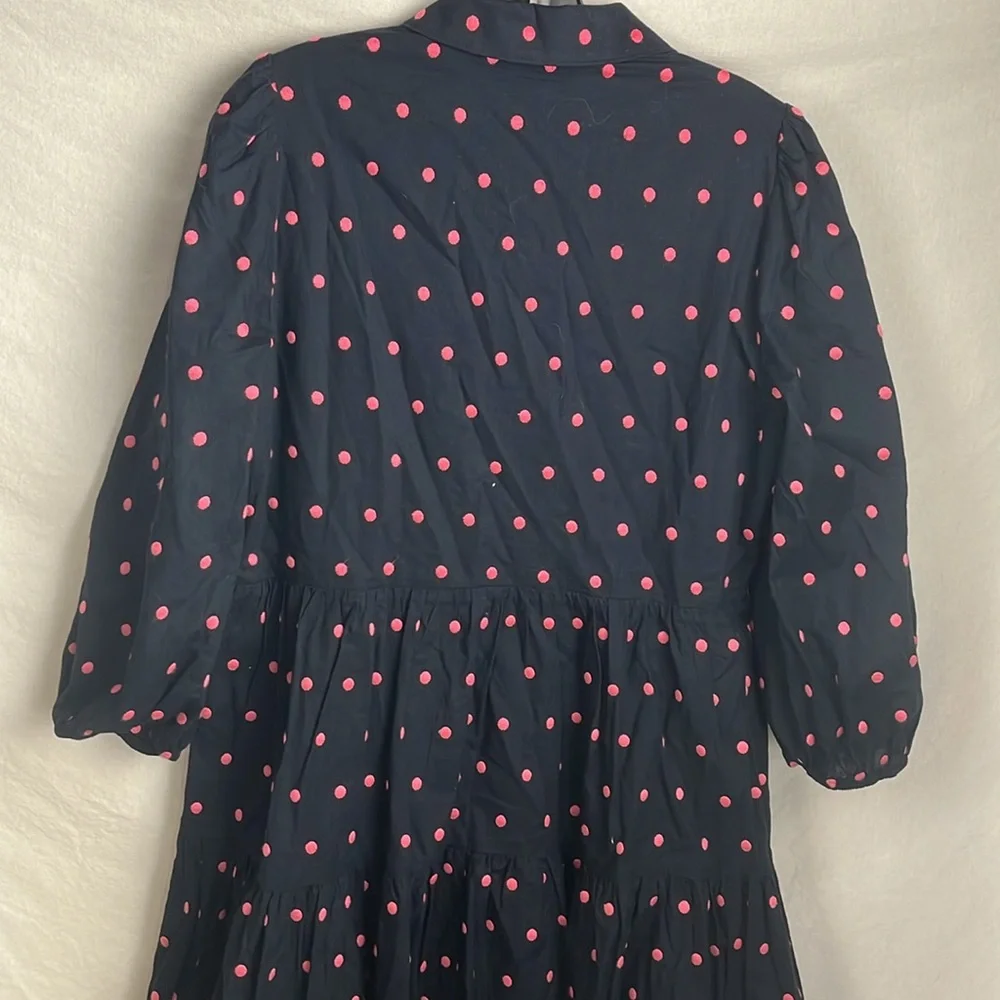 Kate spade medium  Polka Dot Dress - Navy and Pink - Picture 6 of 7